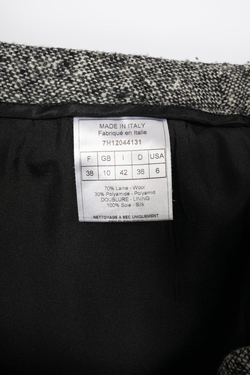 Pantalon en laine mélangée doublé de soie Christian Dior en vente 3