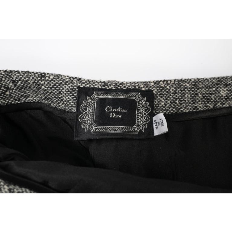 Pantalon en laine mélangée doublé de soie Christian Dior en vente 4