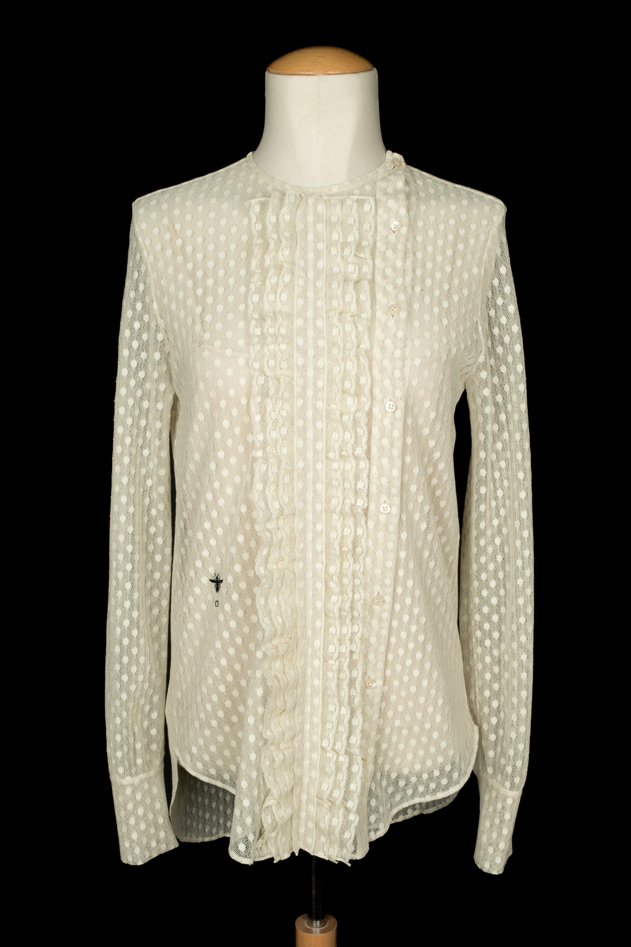 Beige Christian Dior blouse 2017 en vente