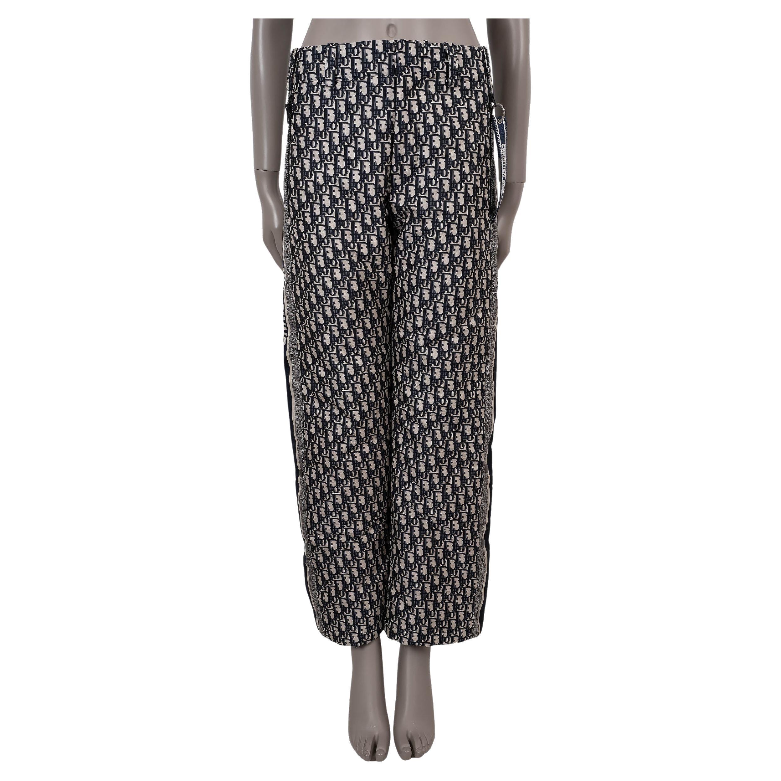 CHRISTIAN DIOR blau 2021 DIORALPS OBLIQUE TAFFETA Hose 36 XS