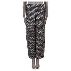 CHRISTIAN DIOR azul 2021 DIORALPS OBLIQUE TAFFETA Pantalones 36 XS
