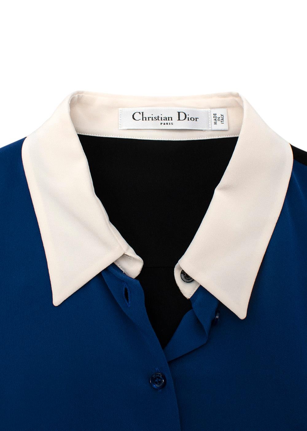 dior blue shirt