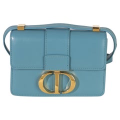 Christian Dior Blue Calfskin 30 Montaigne Micro Bag