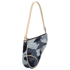 CHRISTIAN DIOR, mini sac pochette CAMOUFLAGE bleu, 2002