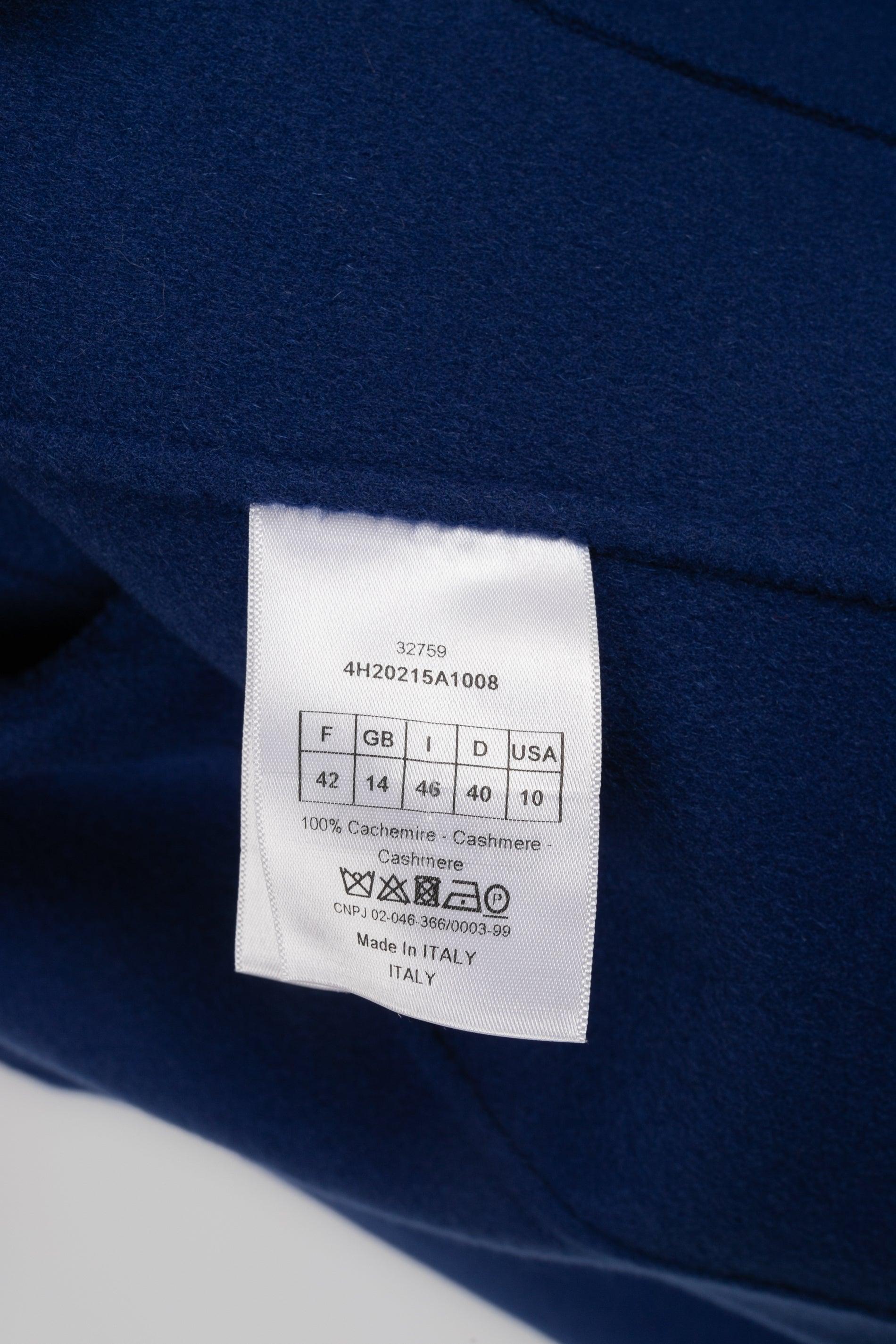 Christian Dior Blue Cashmere Jacket, 2014 For Sale 8