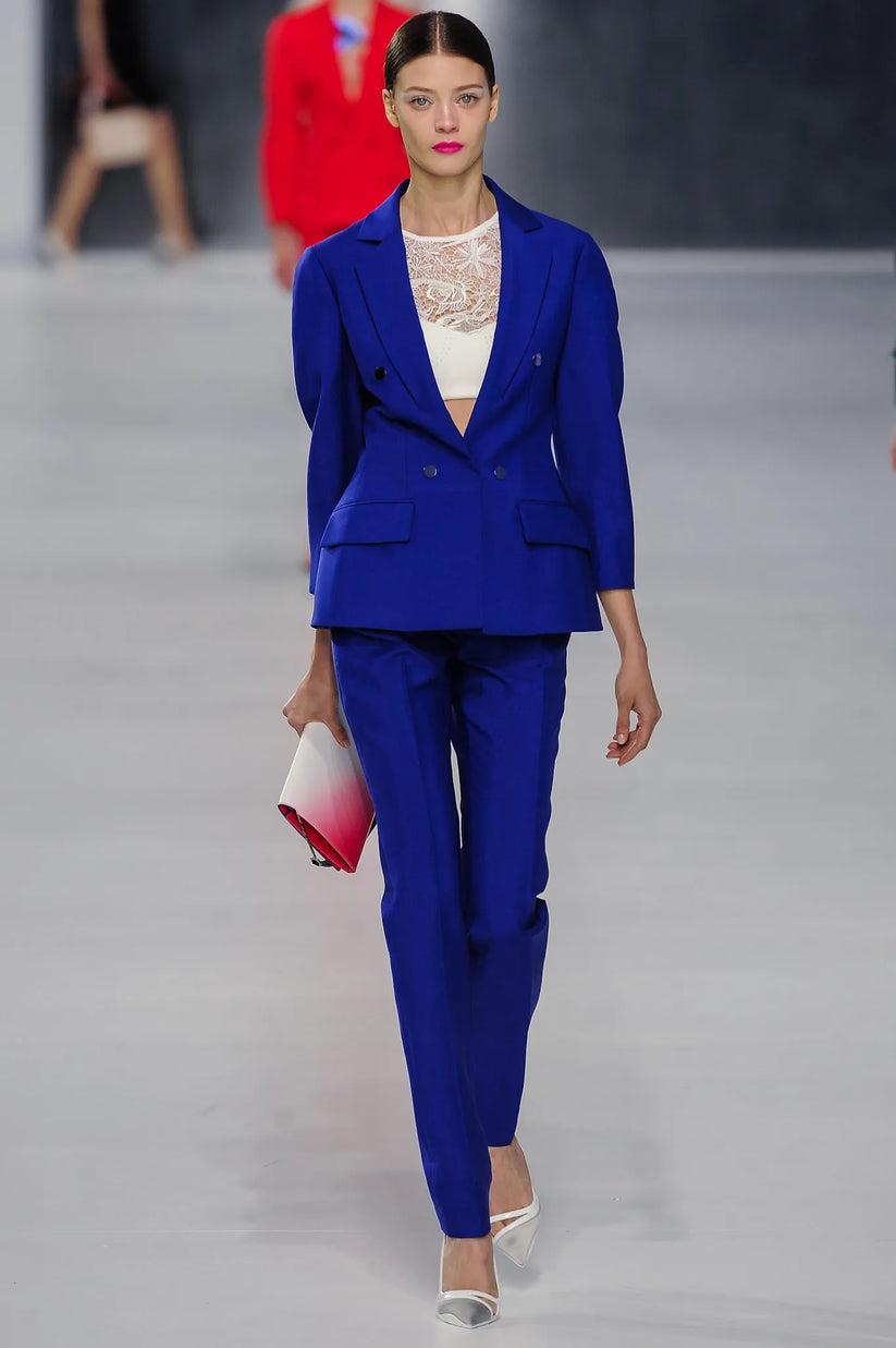 Dior - (Made in Italy) Blue cashmere jacket. 42FR size indicated. 2014 Resort Collection.

Additional information:
Condition: Very good condition
Dimensions: Shoulder width: 44 cm - Chest: 50 cm - Sleeve length: 64 cm - Length: 68 cm
Period: 21st