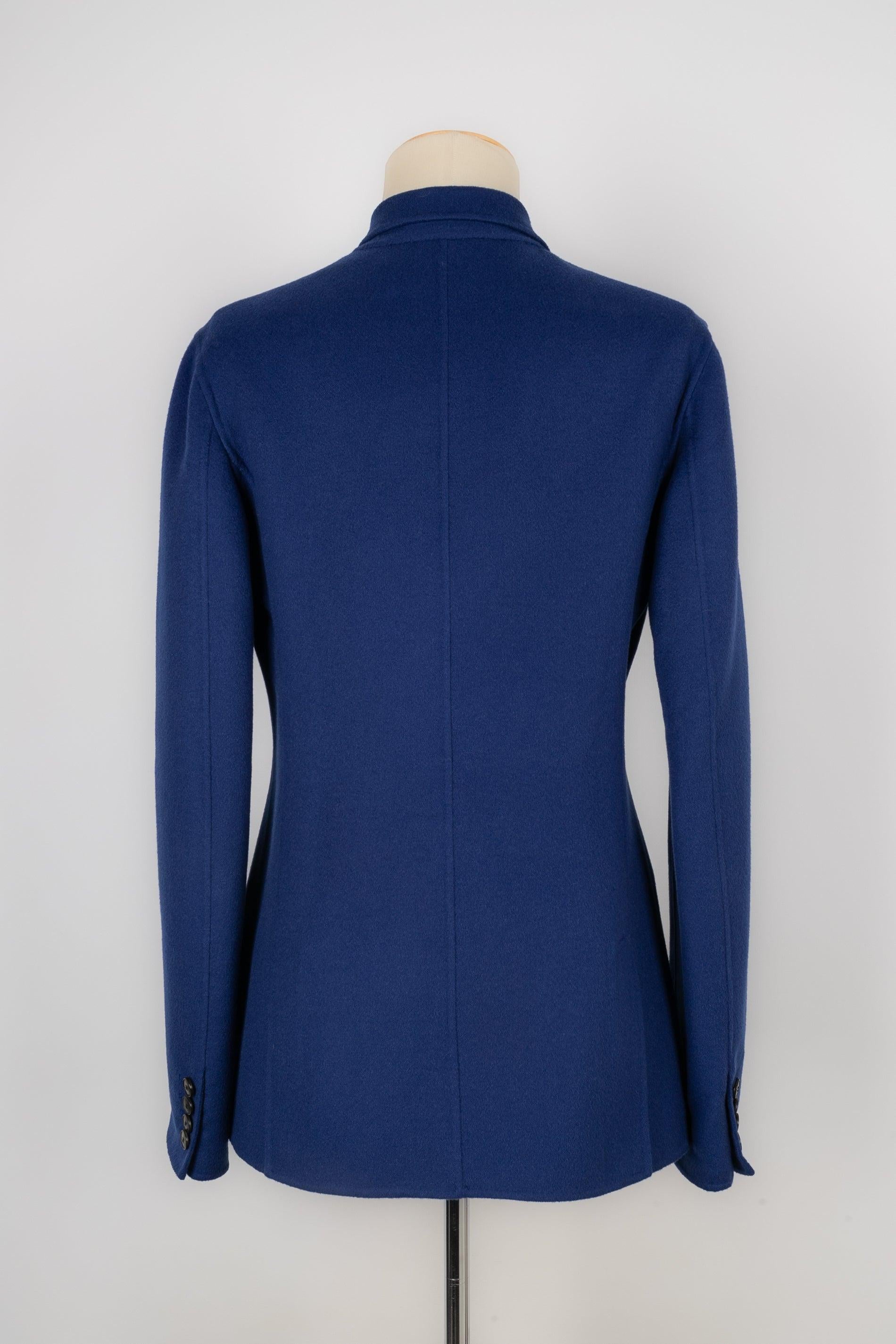 Women's Christian Dior Blue Cashmere Jacket, 2014 For Sale