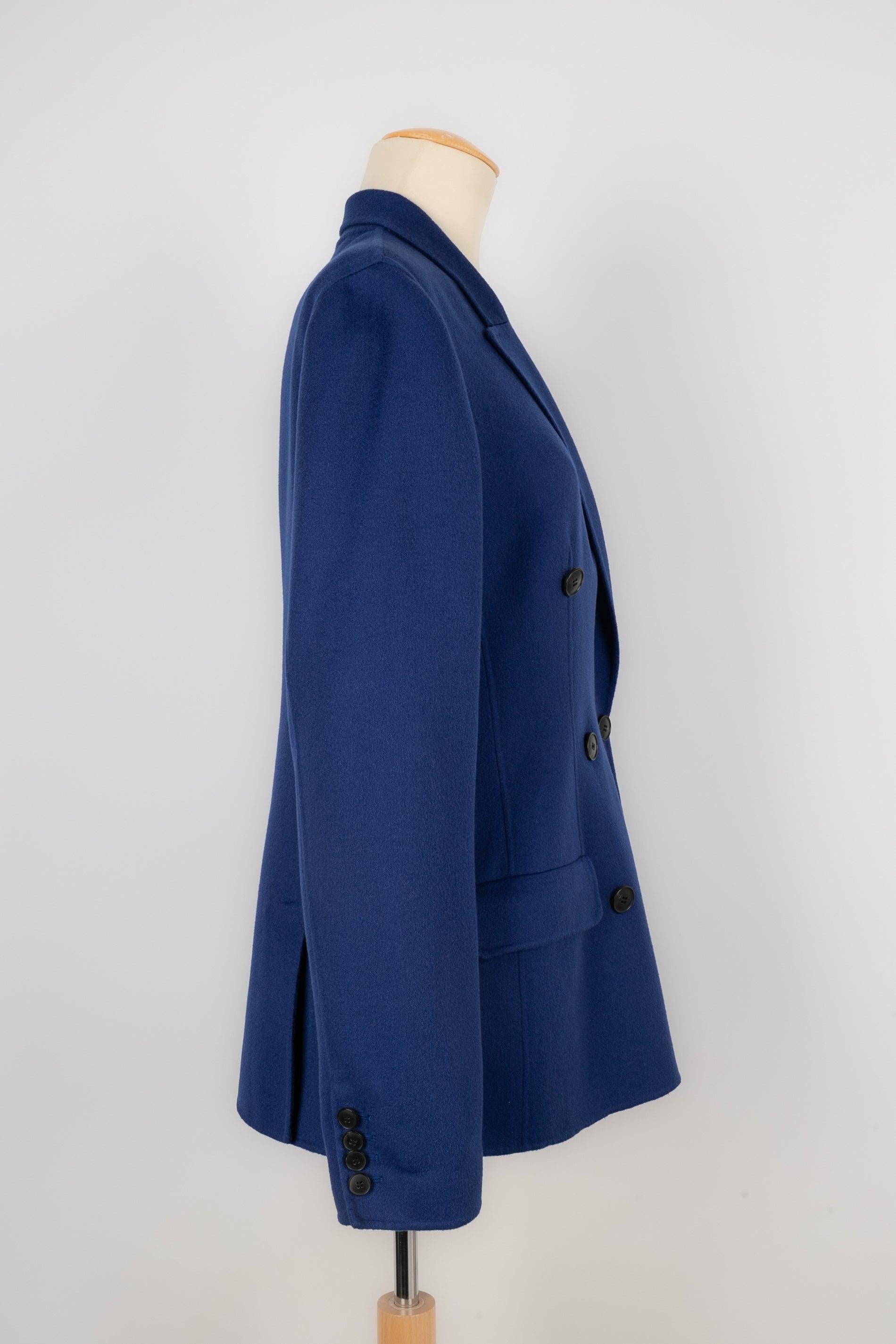 Christian Dior Blue Cashmere Jacket, 2014 For Sale 1