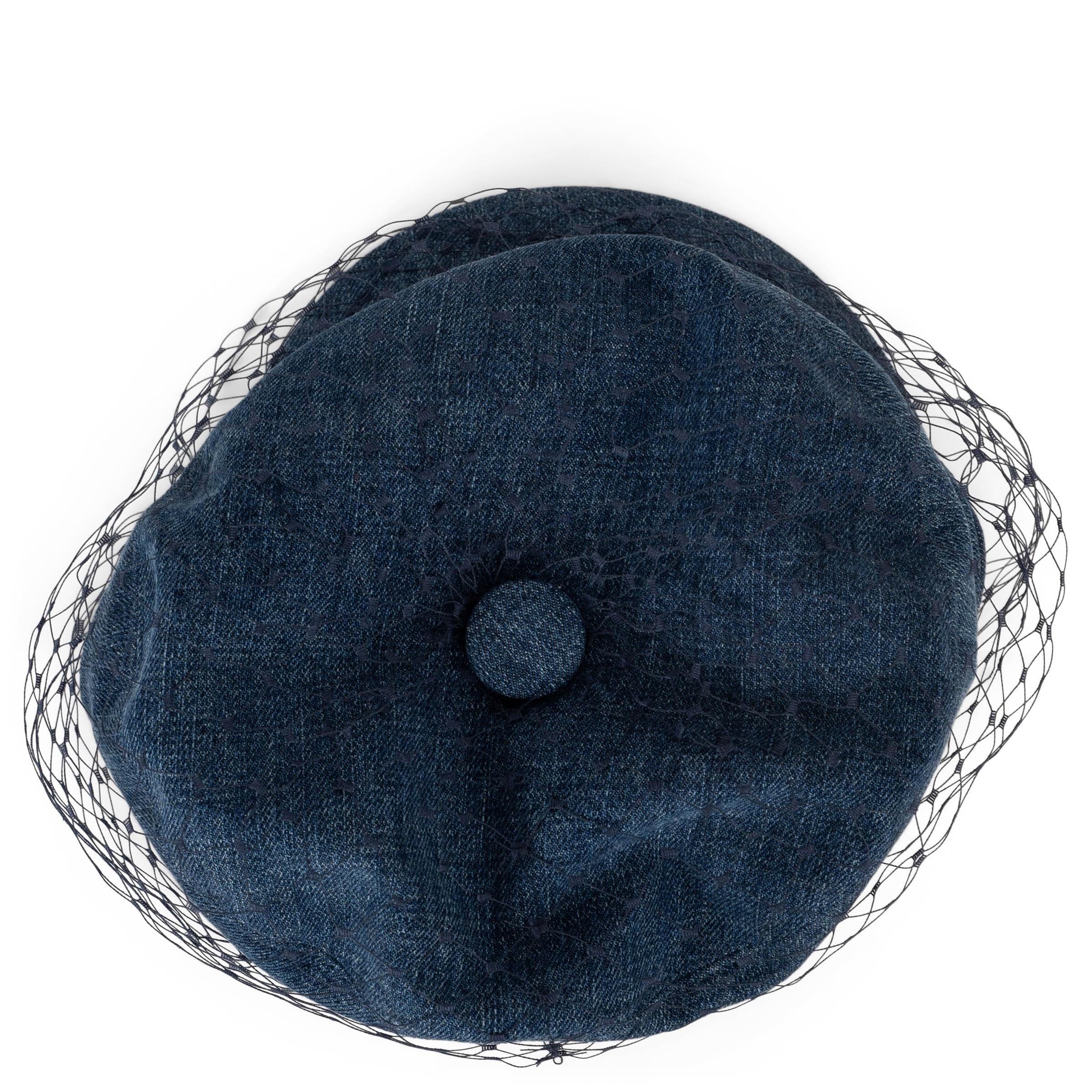 CHRISTIAN DIOR algodón azul 2018 DENIM ARTY Gorra con VAIL Sombrero 57 en venta 1