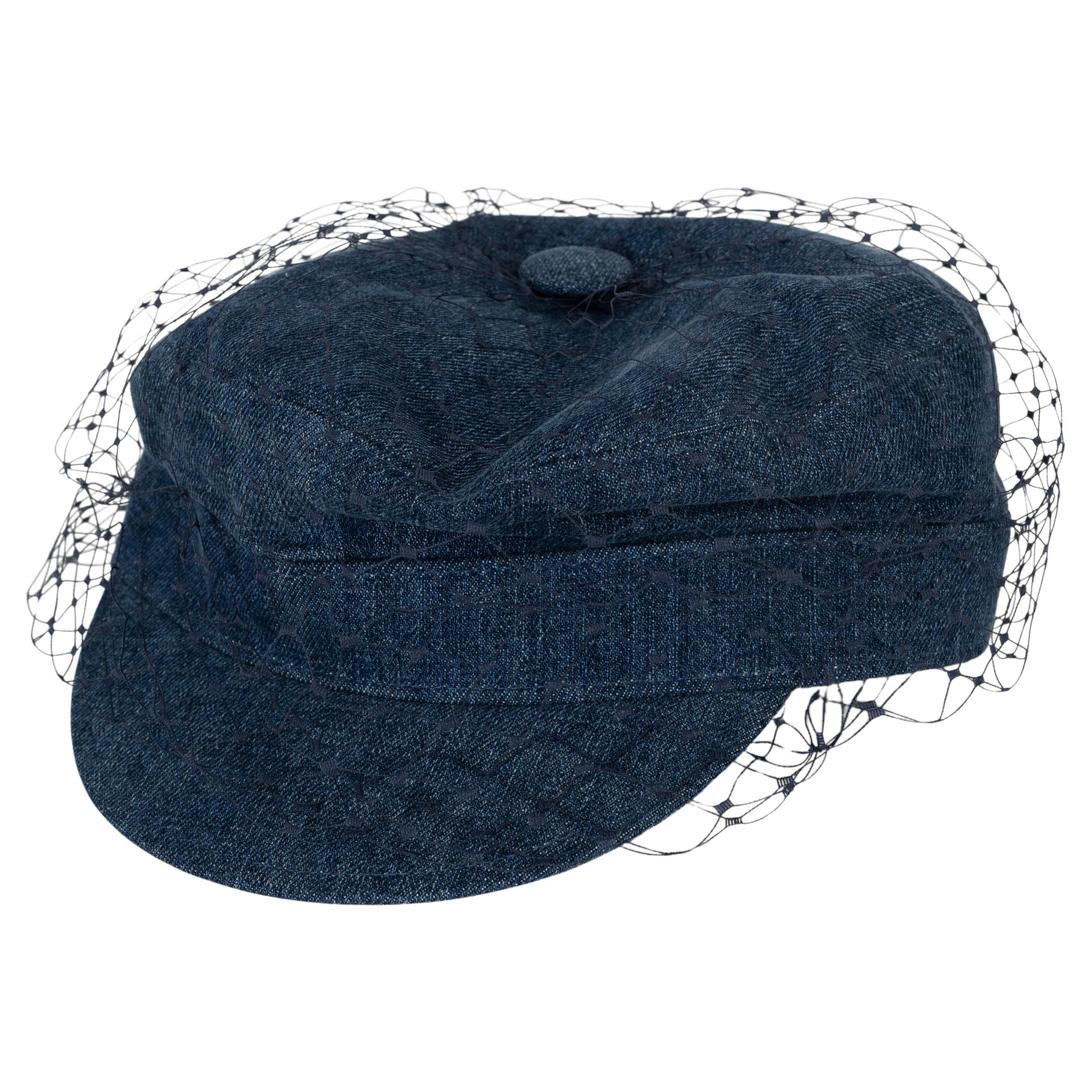 CHRISTIAN DIOR cotone blu 2018 DENIM ARTY CAP w VAIL Cappello 57