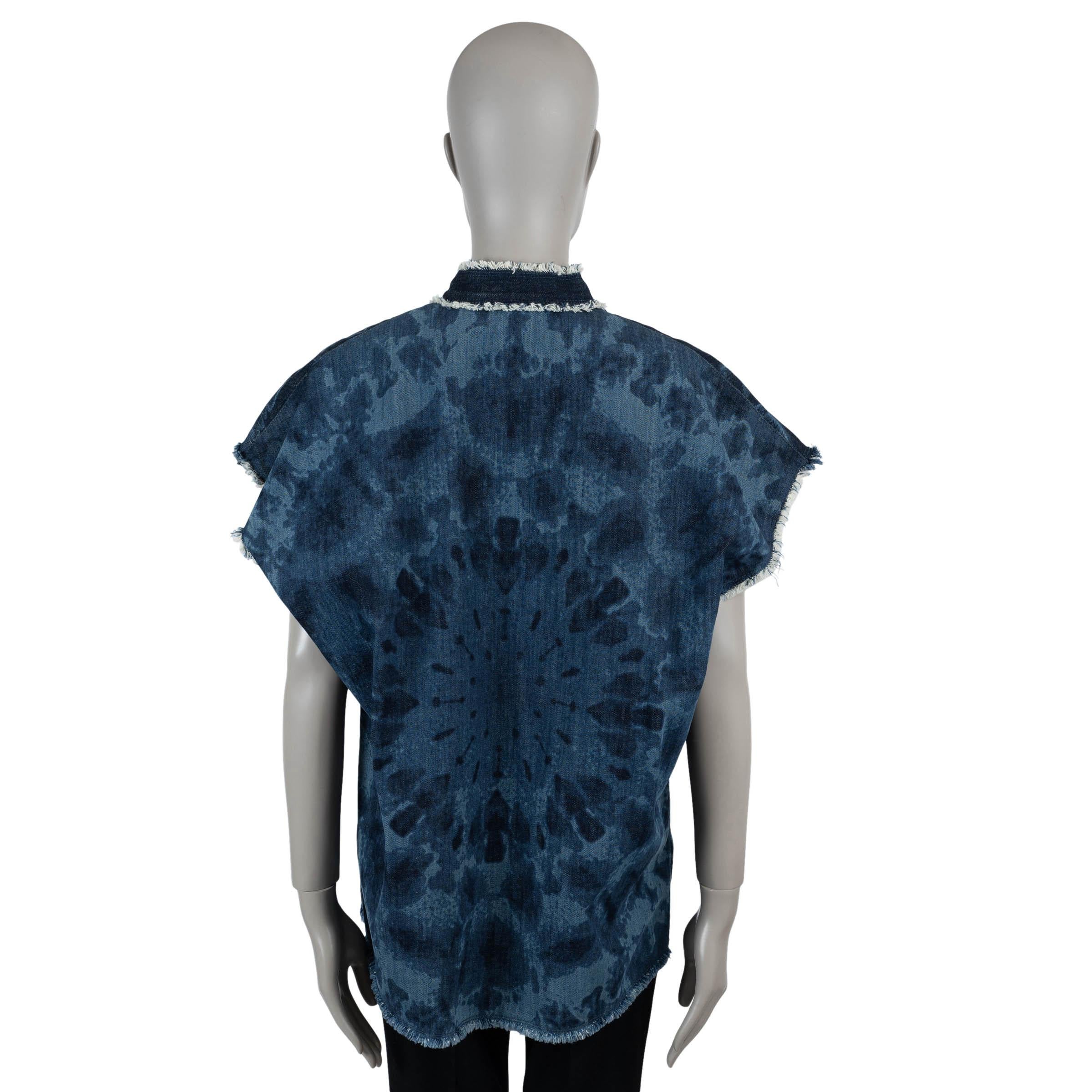 Black CHRISTIAN DIOR blue cotton 2020 TOILE DE JOUY TROPICALIA TUNIC Shirt 40 M