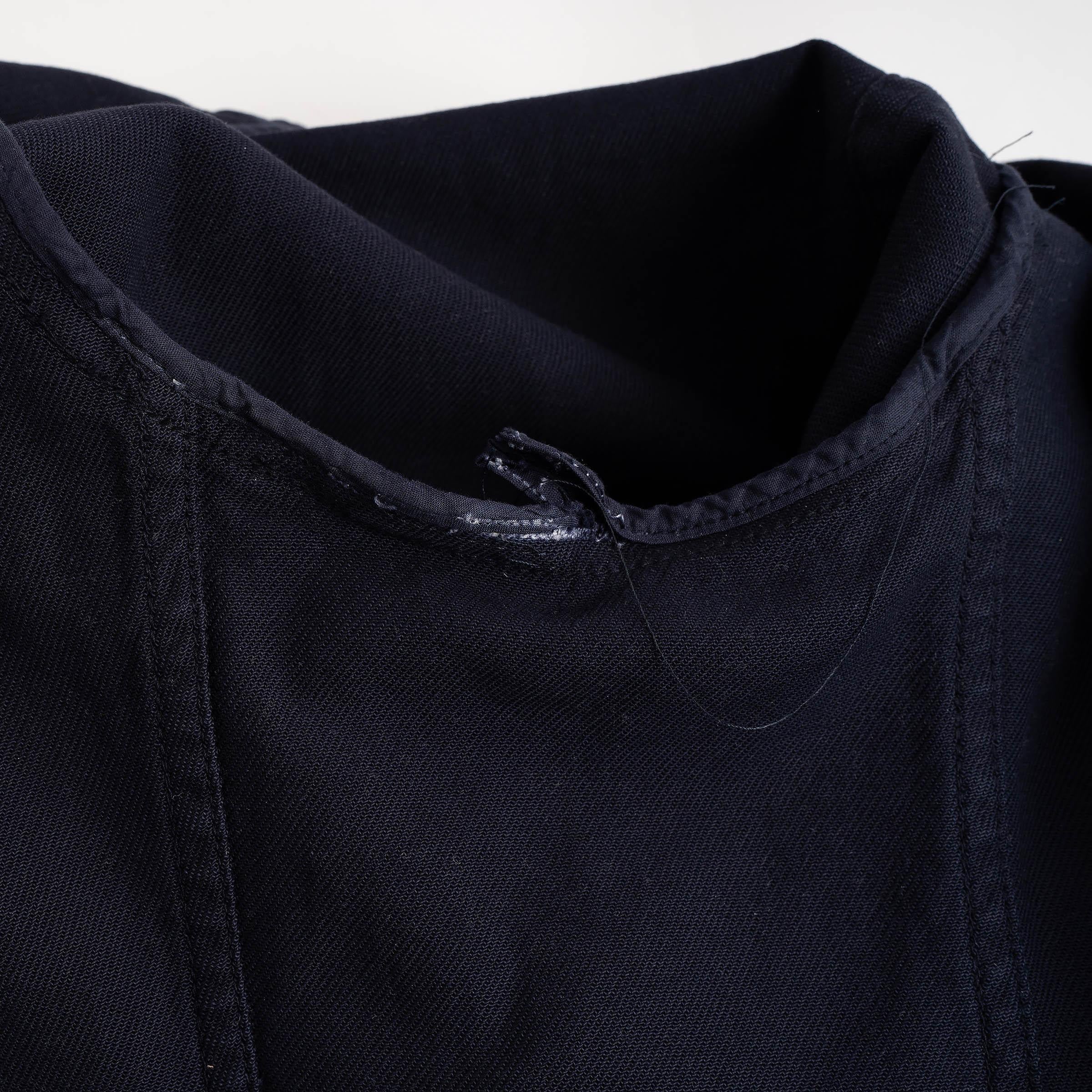 CHRISTIAN DIOR blue cotton 2021 BELTED DENIM KIMONO Jacket 46 XL For Sale 4