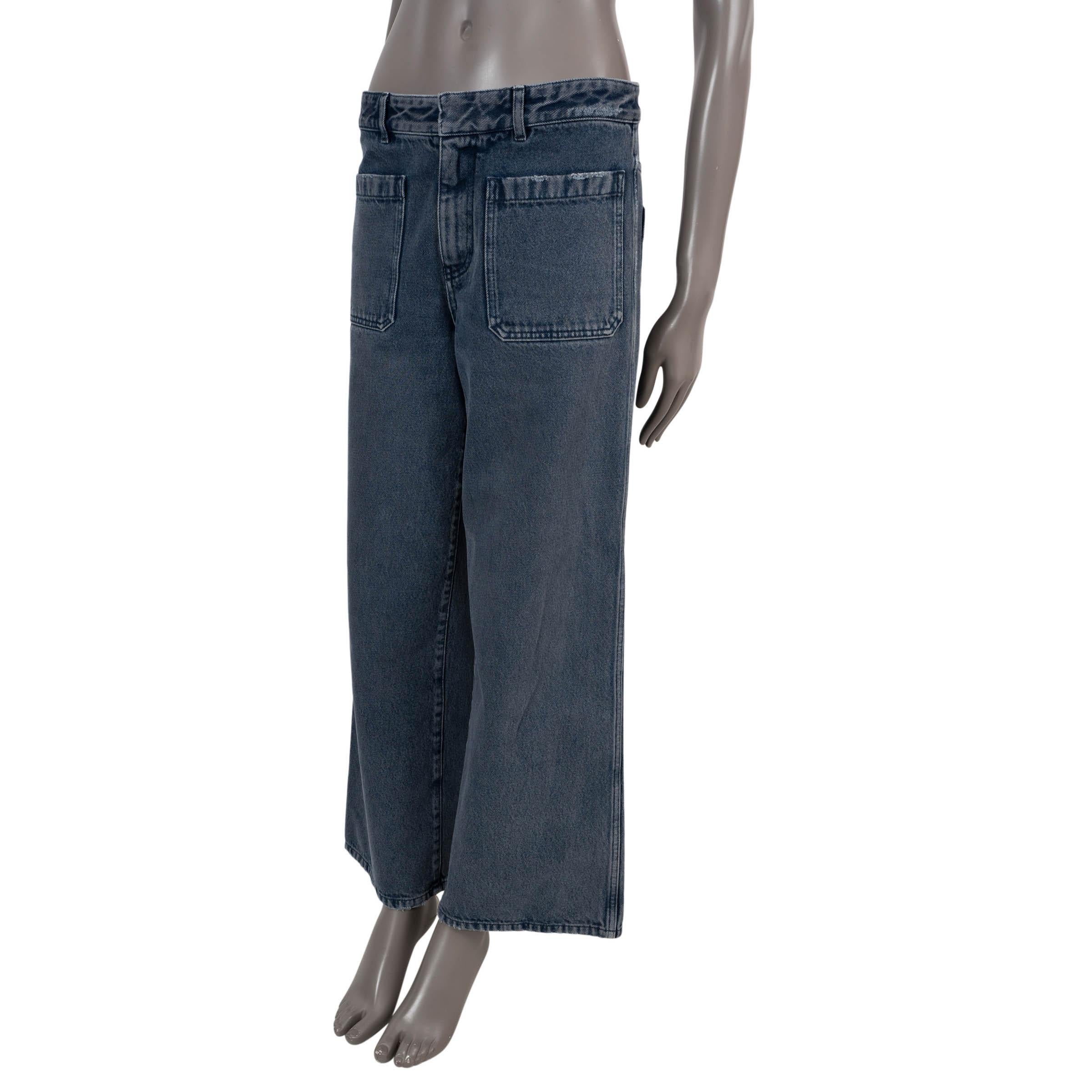 100% authentic Christian Dior wide-leg jeans in blue denim cotton (100%). Feature two patch pockets on the front and back. Has been worn and is in excellent condition.

2021 Spring/Summer

Measurements
Model	122P30A3383
Tag Size	38
Size	S
Waist