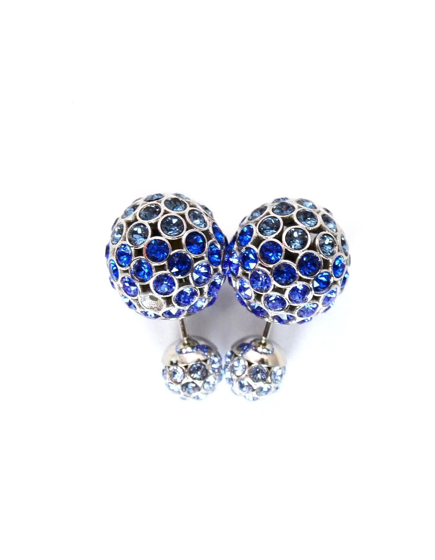dior earrings blue