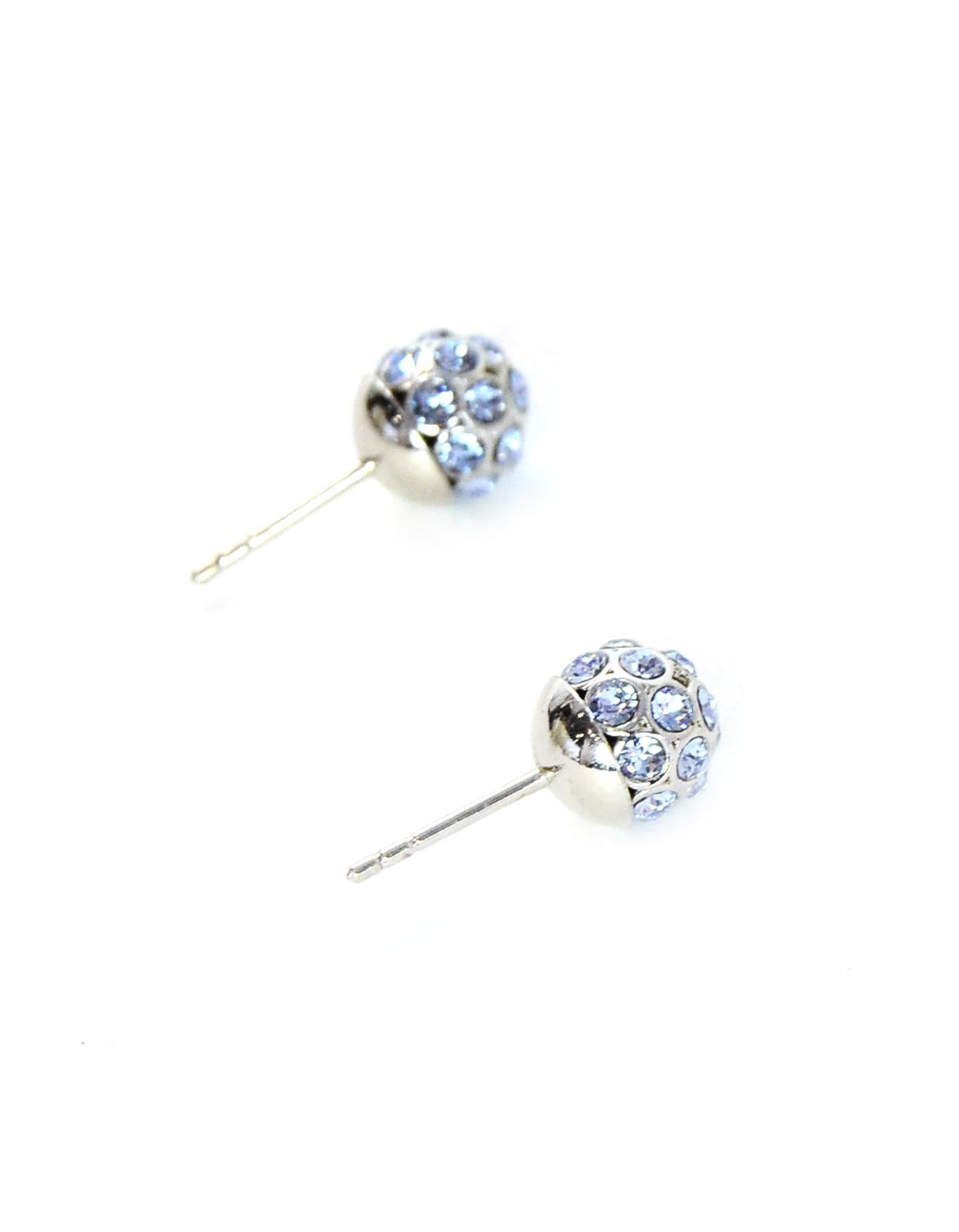 Christian Dior Blue Crystal Mise En Dior Tribal Earrings In Excellent Condition In New York, NY