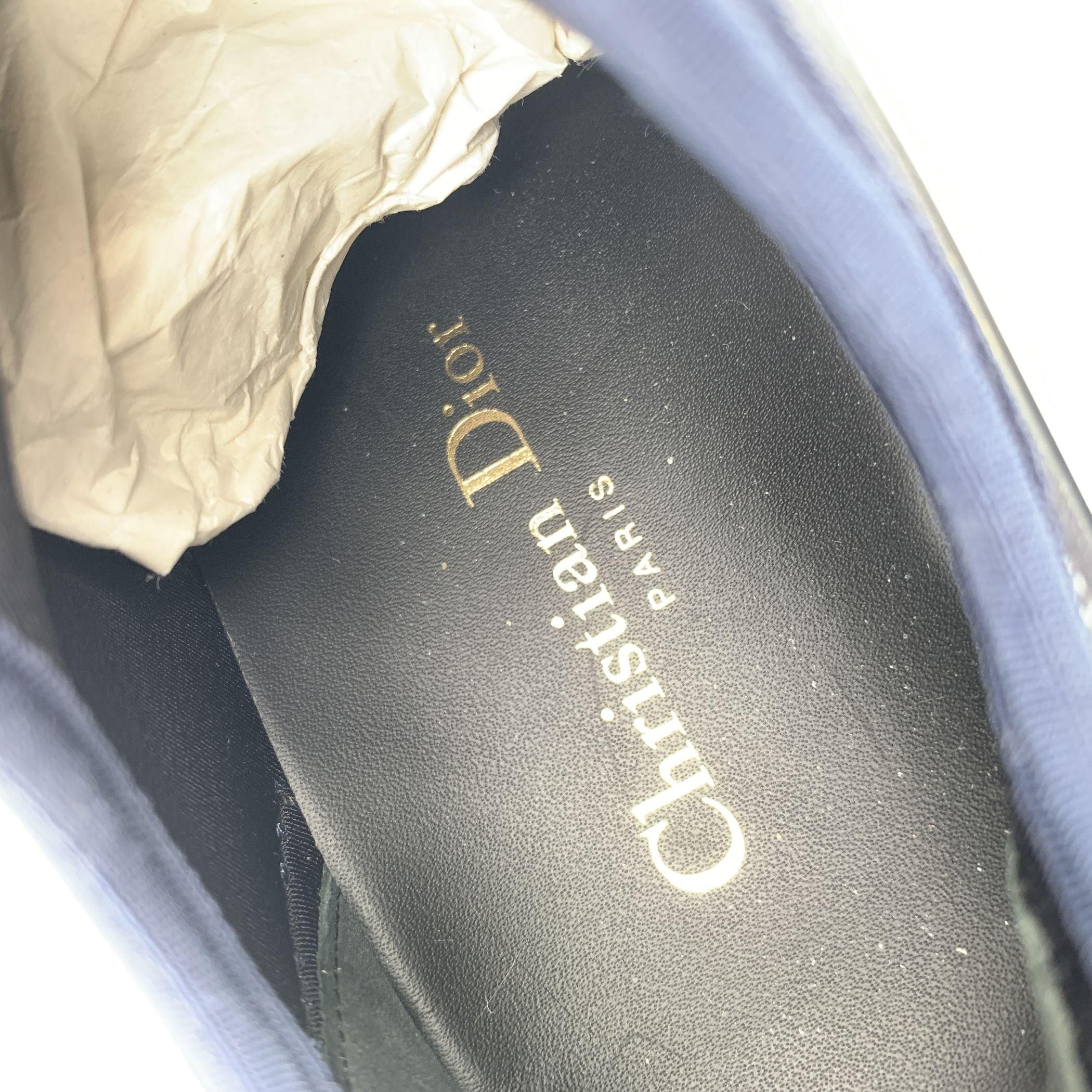 Christian Dior Blue D Connect Sneakers Low Top Shoes Size 38 For Sale 1