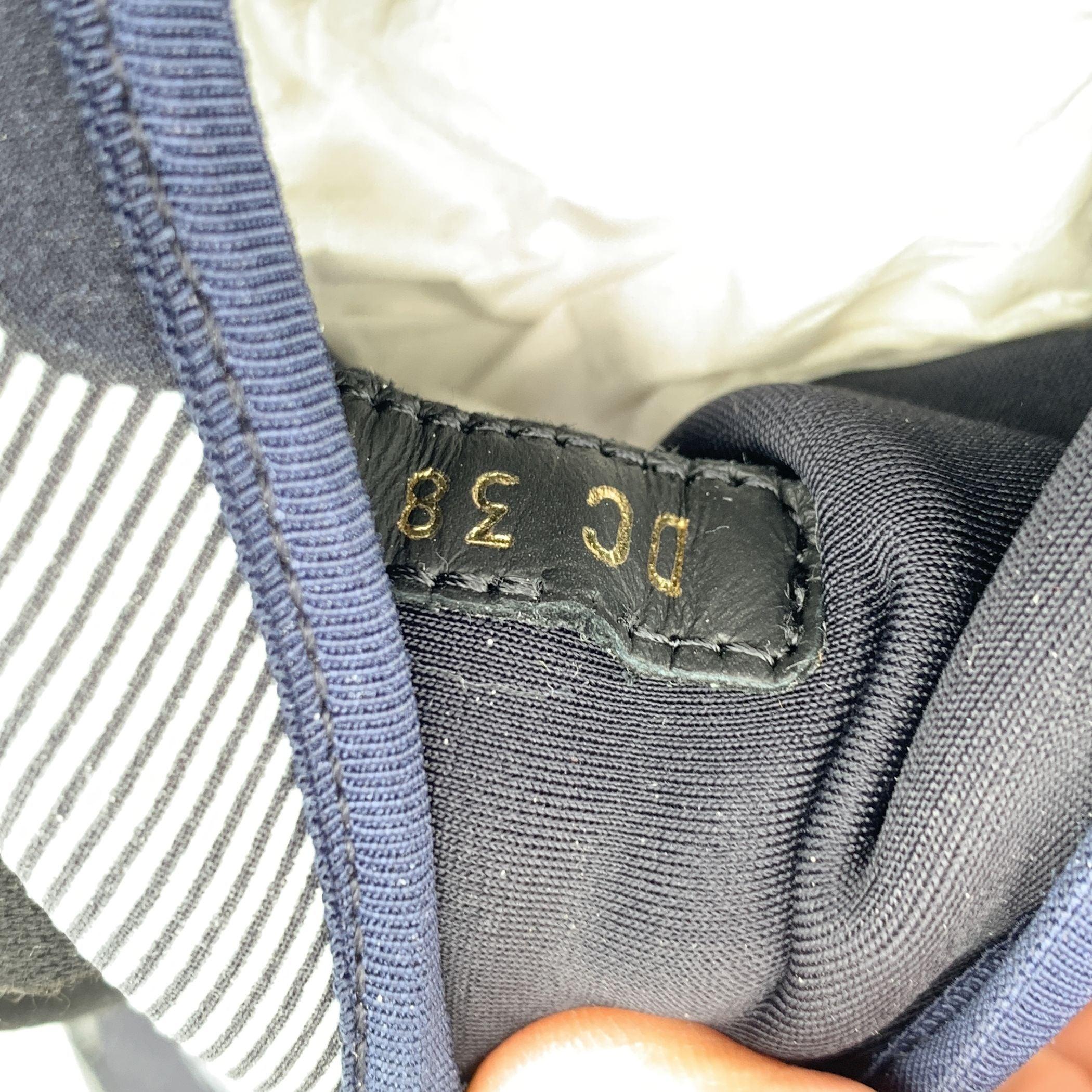 Christian Dior Blue D Connect Sneakers Low Top Shoes Size 38 For Sale 2