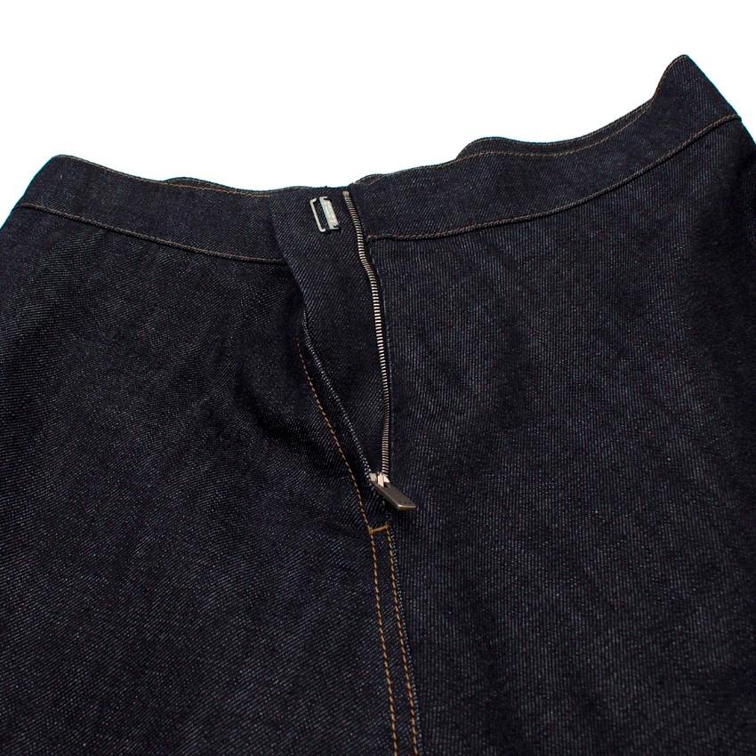 Christian Dior Blue Denim Maxi Skirt - Size US 6 In New Condition For Sale In London, GB