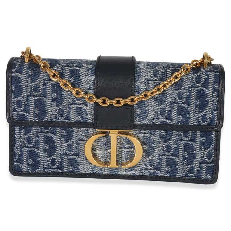 East West Dior Montaigne Oblique DIOR 30 Montaigne Bag Blue DIOR
