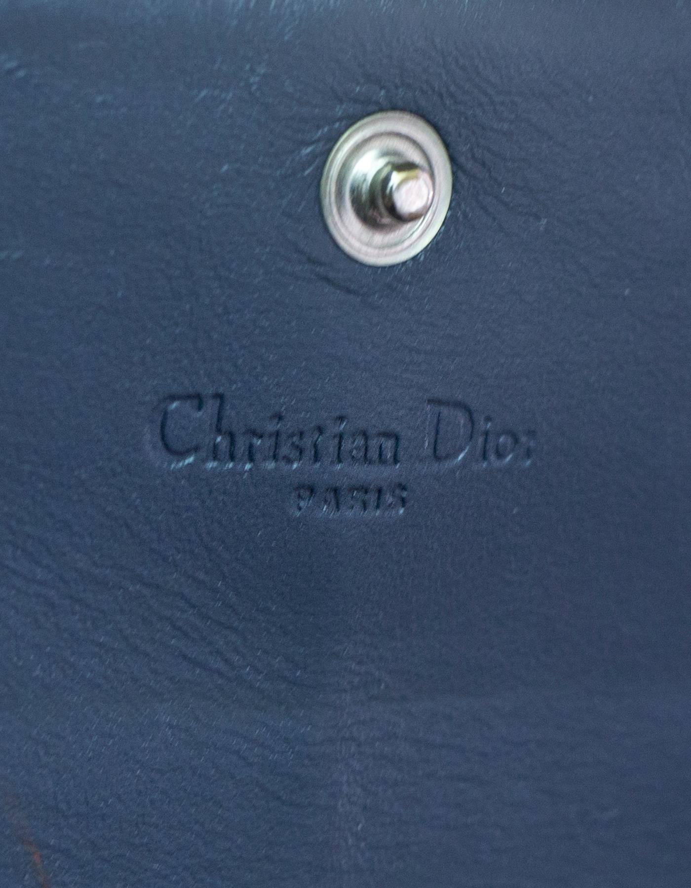 Christian Dior Blue Diorissimo Monogram Canvas Long Wallet 5