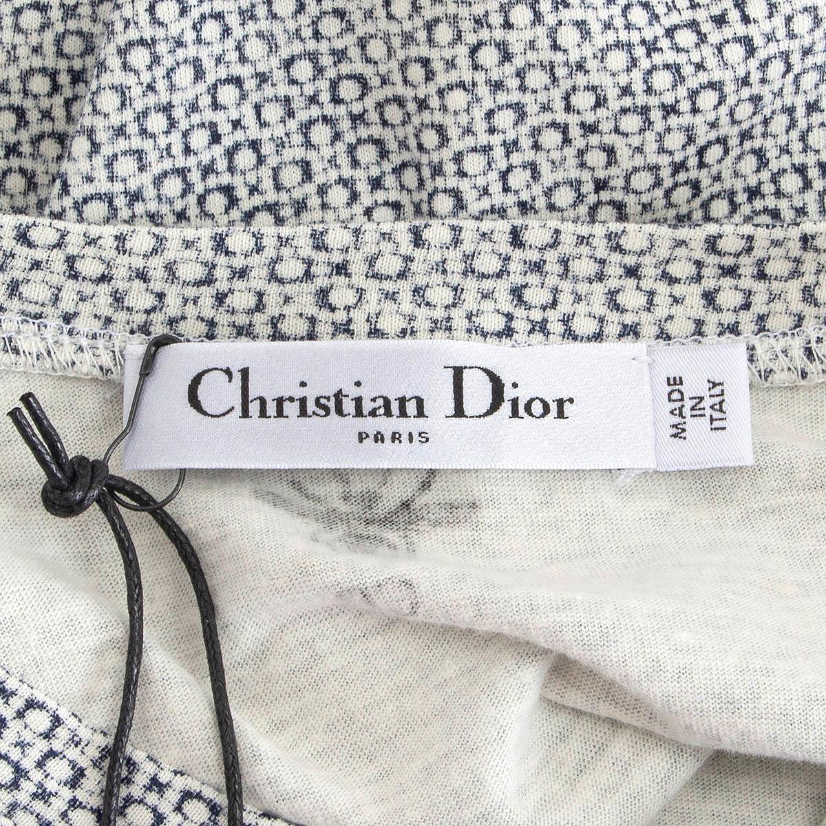 Women's CHRISTIAN DIOR blue & grey cotton 2020 TAROT ETOILE 17 T-Shirt Shirt M