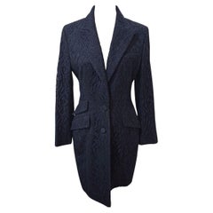 Christian Dior Blue Lace Overcoat FR38 / IT42