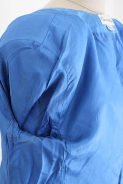 Christian Dior Blue Linen Vintage Classic Jacket 1980s