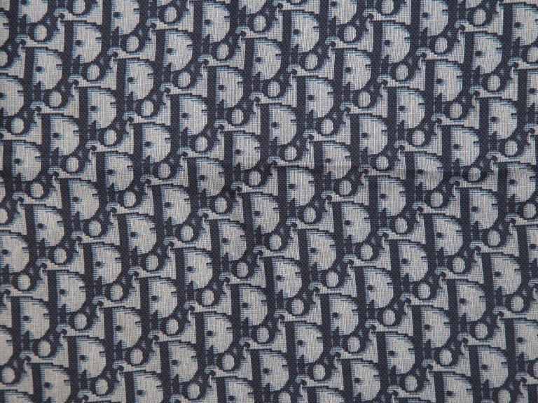 Christian Dior Blue Logo Silk Scarf For Sale at 1stDibs dior silk