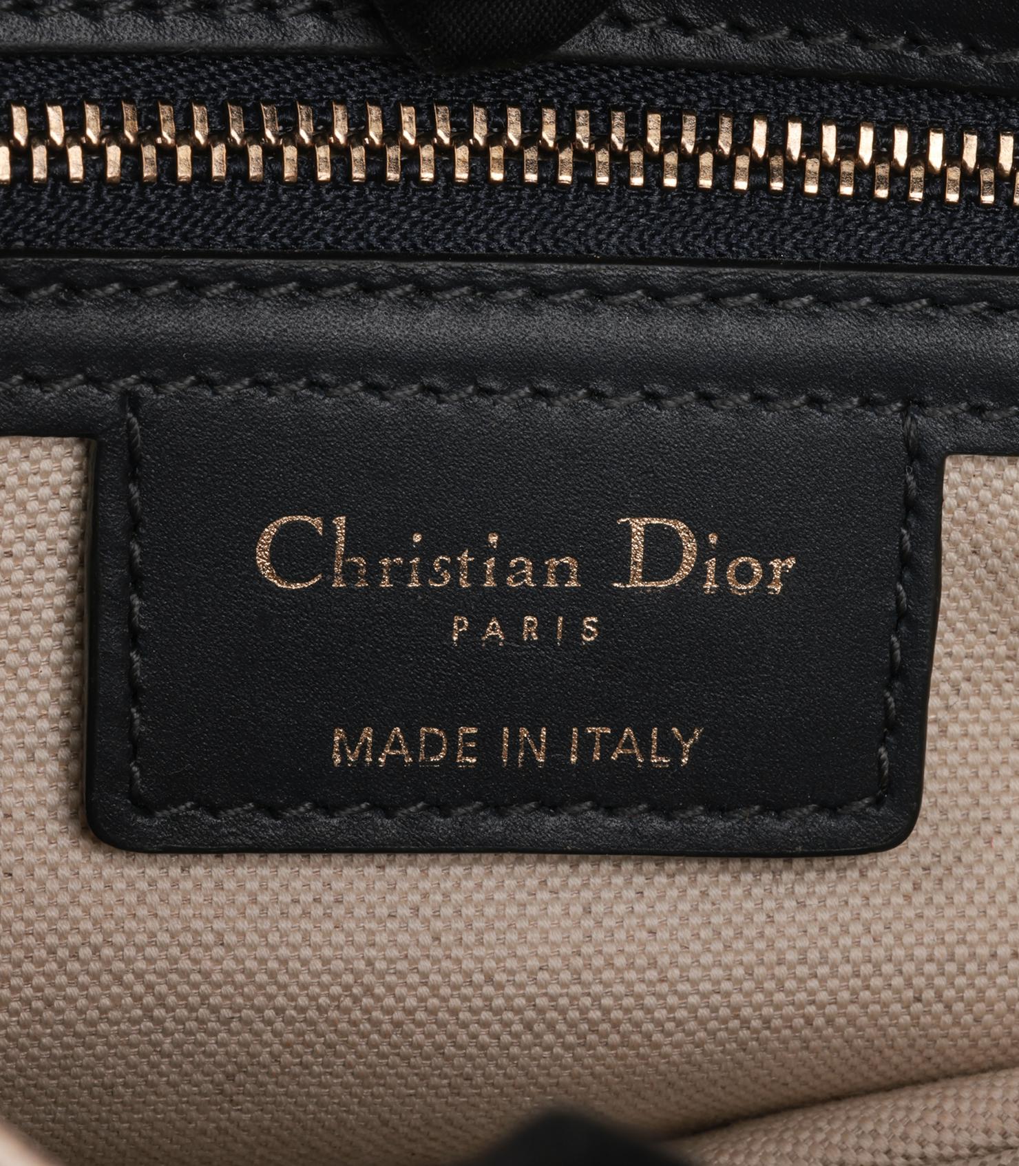 Christian Dior Blue Monogram Canvas & Calfskin Leather Saddle Bag 5
