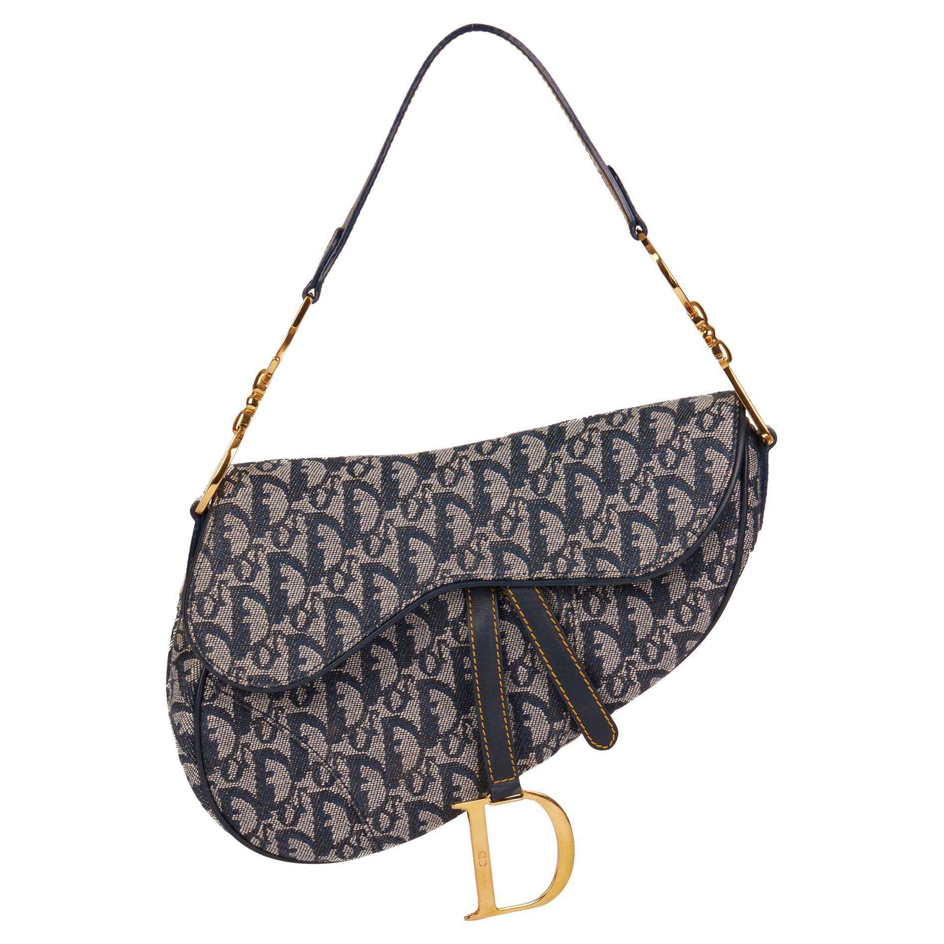 Christian Dior Vintage Saddle Bag Diorissimo Canvas Medium – Reeluxs Luxury