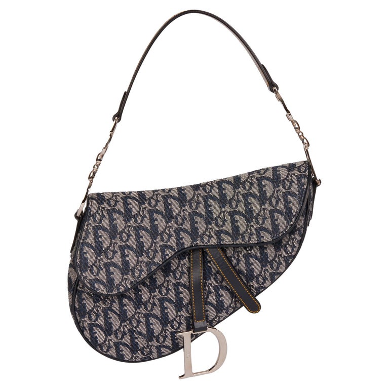 Dior // Blue Monogram Saddle Bag – VSP Consignment