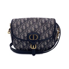 Christian Dior Blue Monogram Oblique Canvas Bobby Messenger Bag