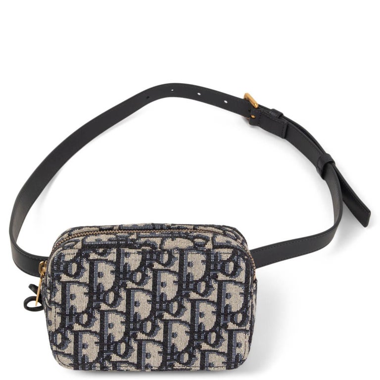 Dior Oblique Canvas Belt Bag - Blue