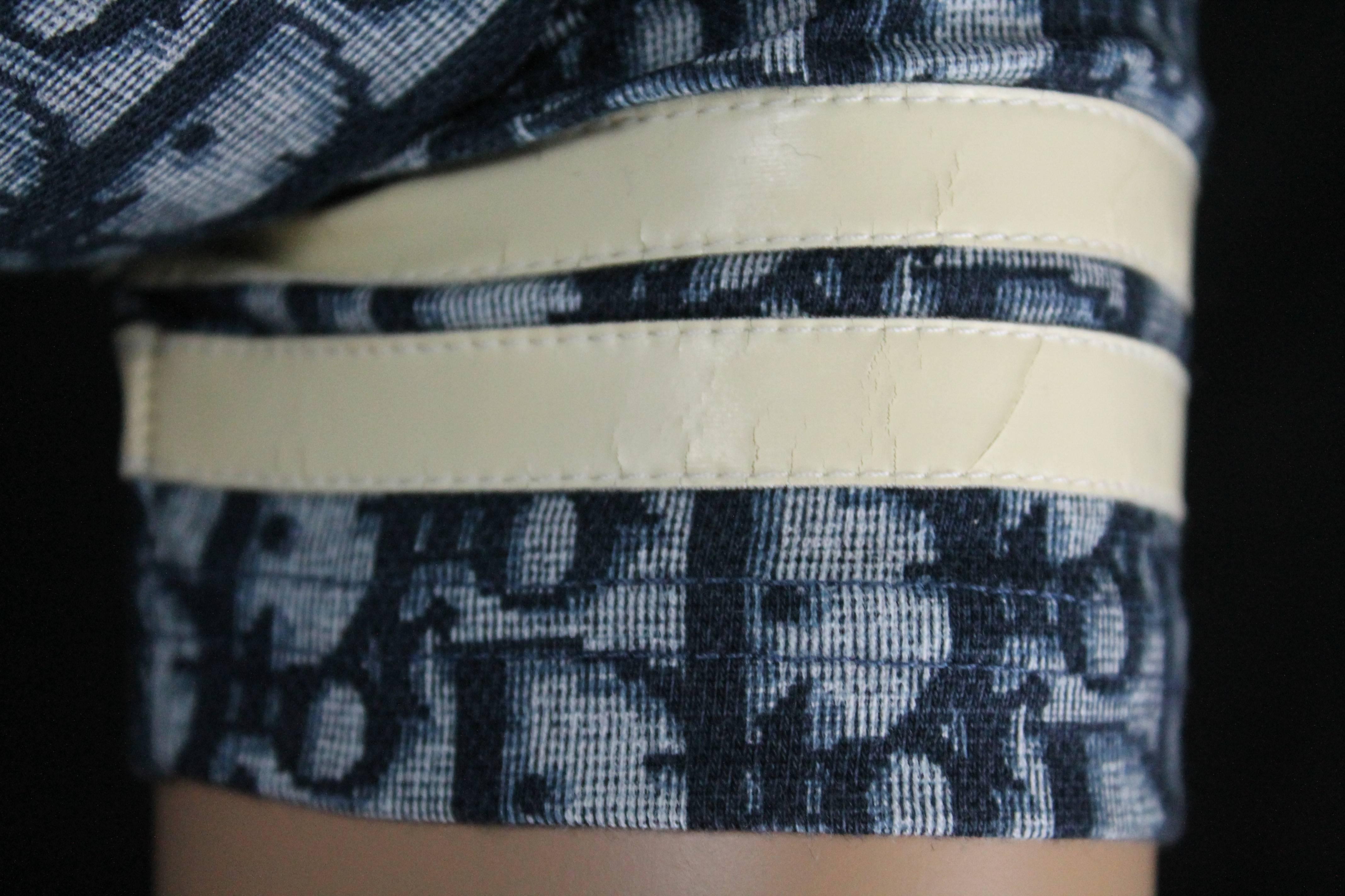 blue dior print