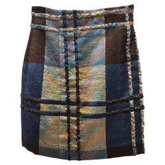 Christian Dior Blue multicoloured skirt size 38 it