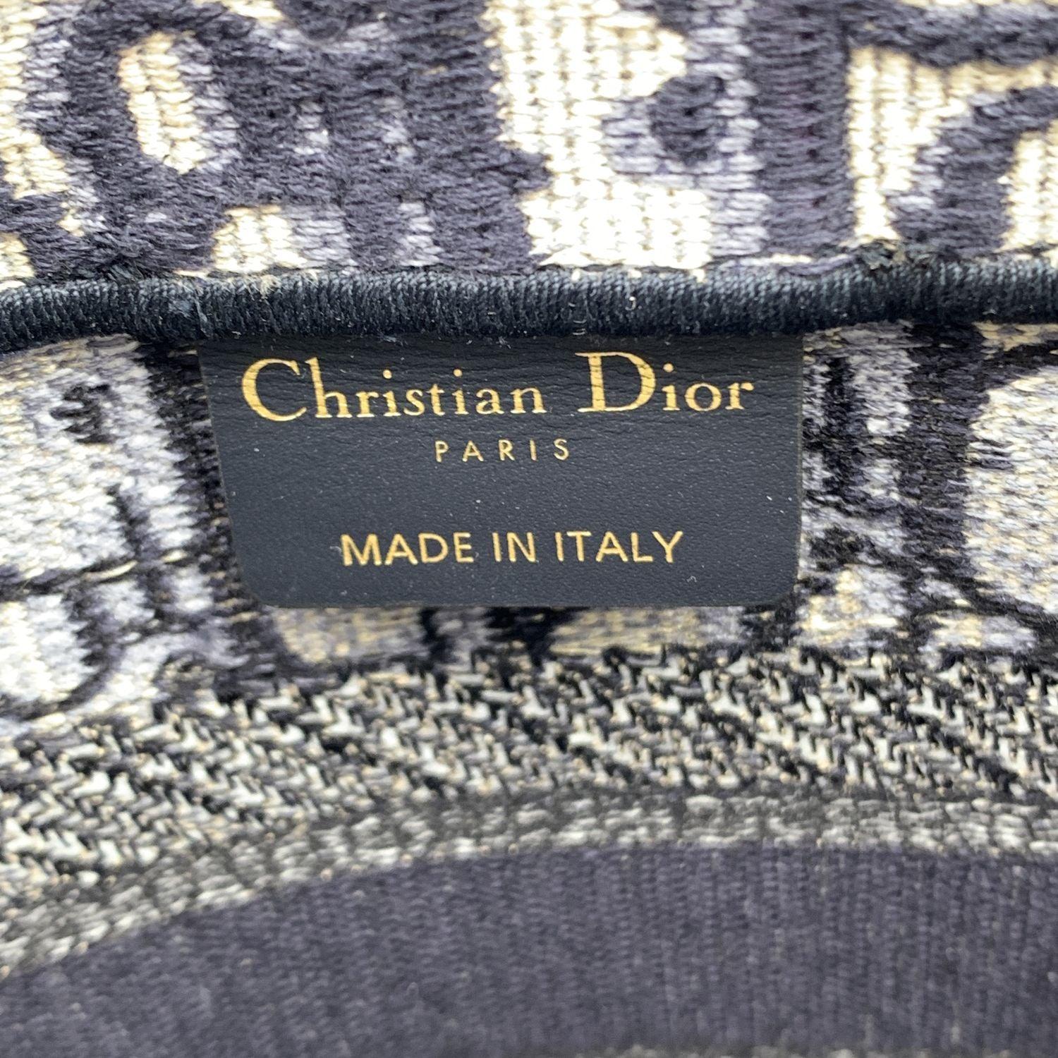 Christian Dior Blaue schräge Segeltuch-Tragetasche Handtasche aus Segeltuch Damen im Angebot
