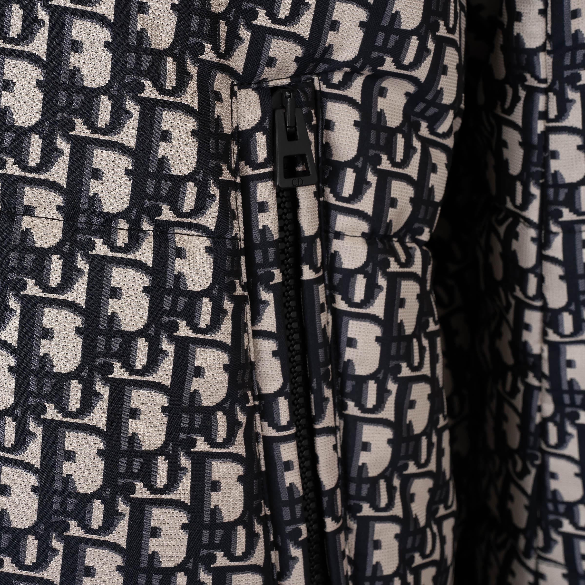 CHRISTIAN DIOR azul oblicuo DIORALPS REVERSIBLE LARGO PUFFER Chaqueta S en venta 7