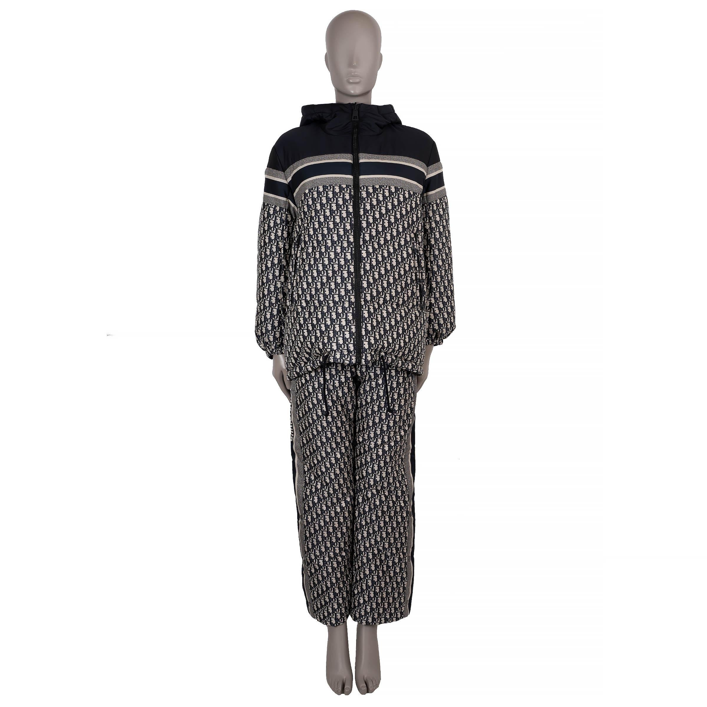 CHRISTIAN DIOR azul oblicuo DIORALPS REVERSIBLE LARGO PUFFER Chaqueta S en venta 9