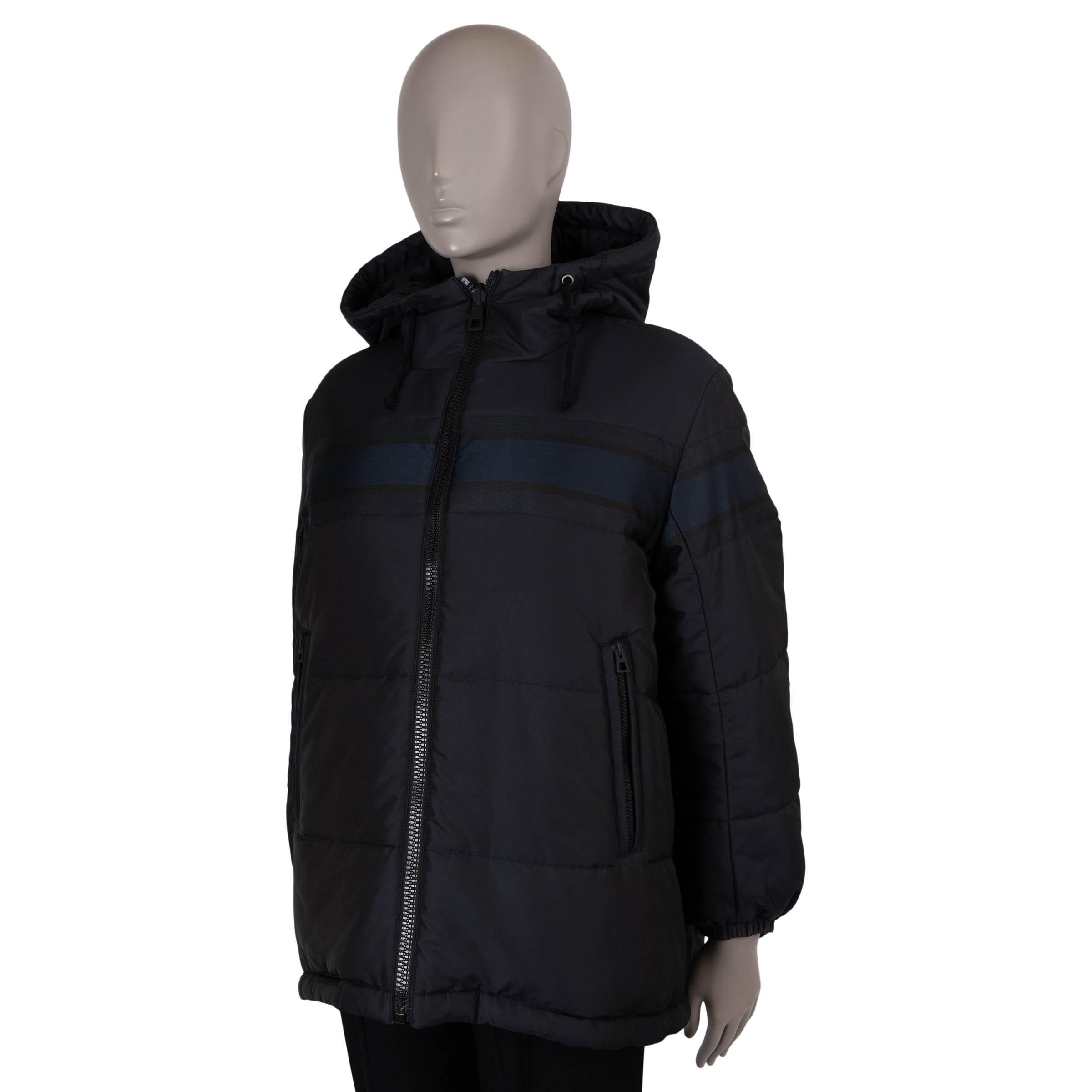 CHRISTIAN DIOR azul oblicuo DIORALPS REVERSIBLE LARGO PUFFER Chaqueta S en venta 3