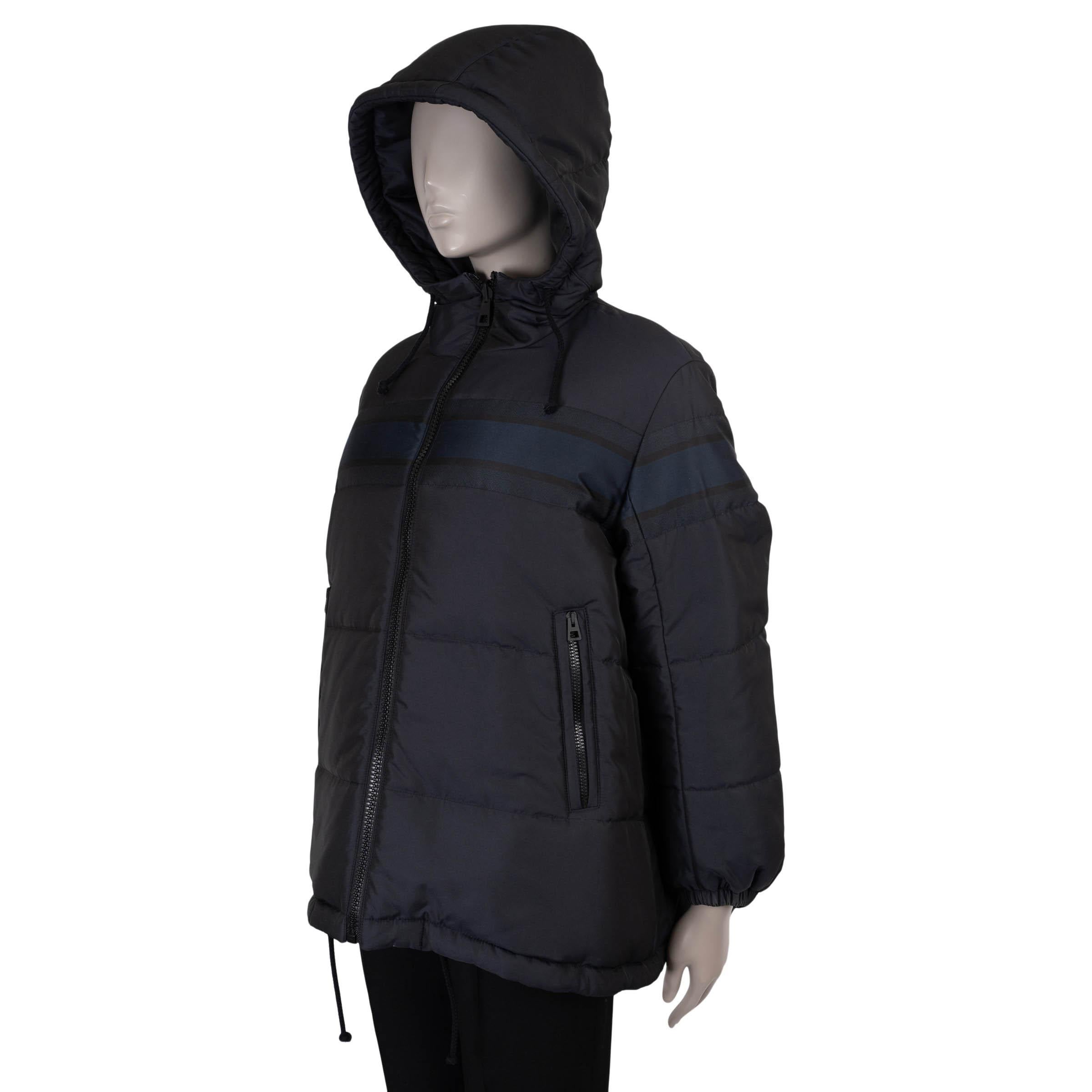 CHRISTIAN DIOR azul oblicuo DIORALPS REVERSIBLE LARGO PUFFER Chaqueta S en venta 4