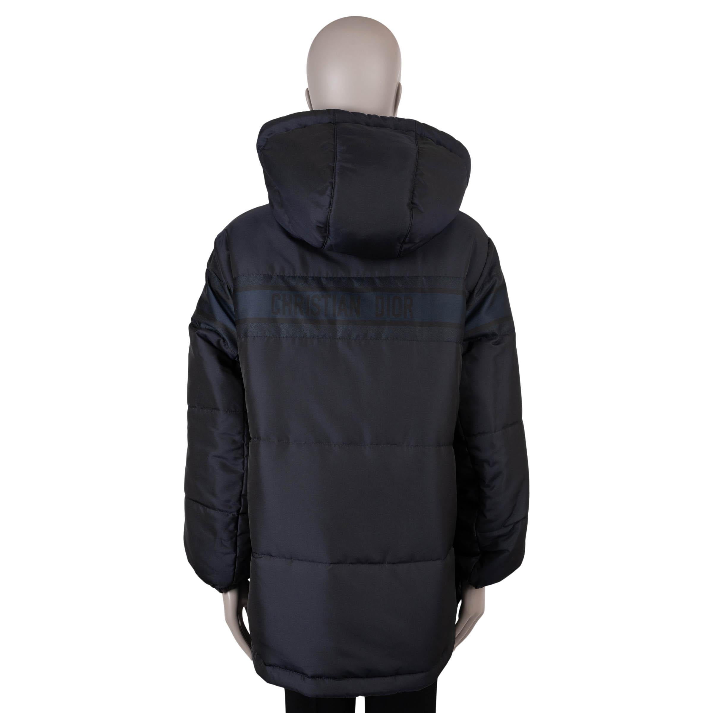 CHRISTIAN DIOR azul oblicuo DIORALPS REVERSIBLE LARGO PUFFER Chaqueta S en venta 5