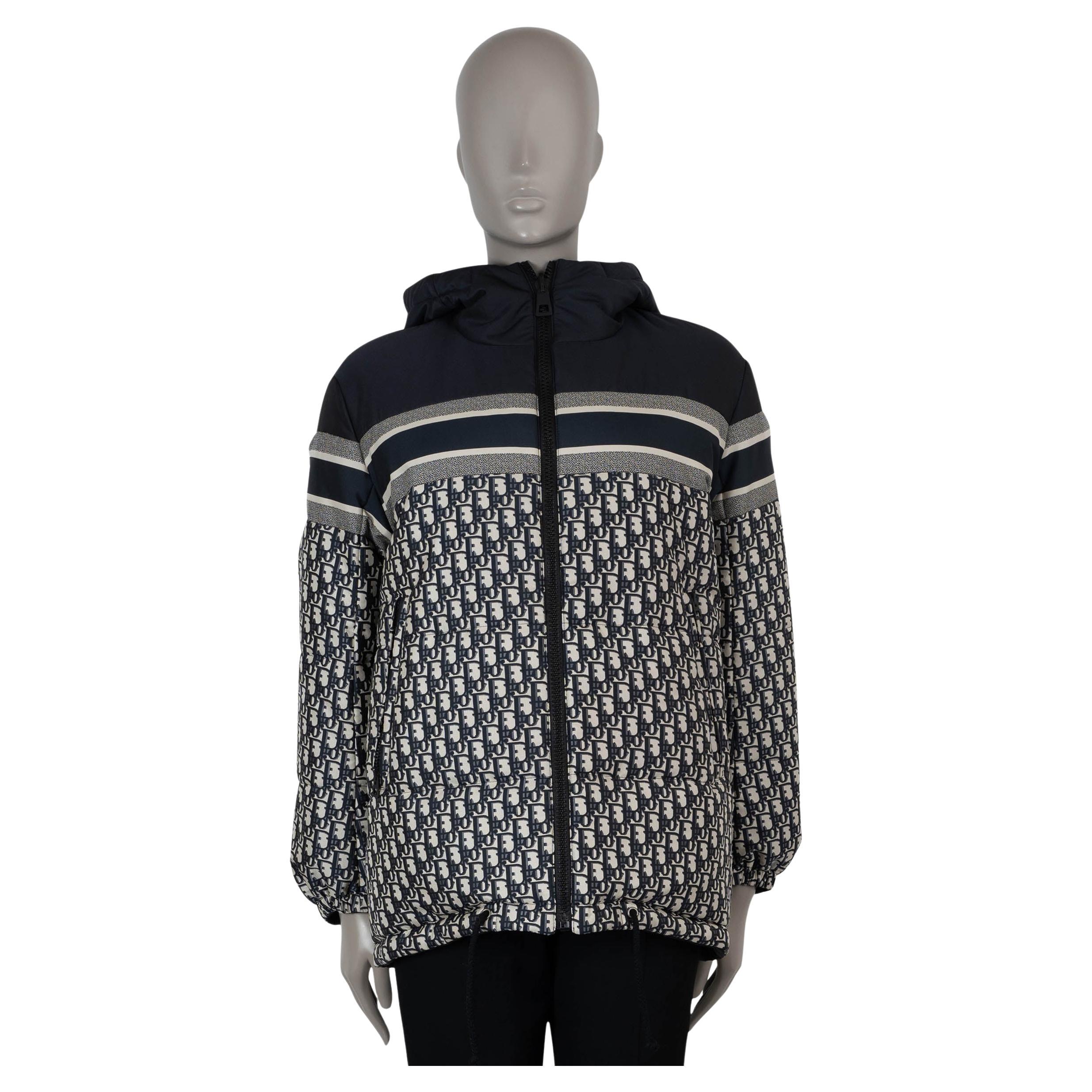 CHRISTIAN DIOR azul oblicuo DIORALPS REVERSIBLE LARGO PUFFER Chaqueta S en venta