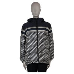 CHRISTIAN DIOR azul oblicuo DIORALPS REVERSIBLE LARGO PUFFER Chaqueta S