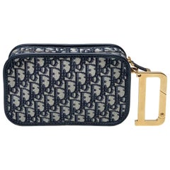 Christian Dior Blue Oblique Diorquake Clutch