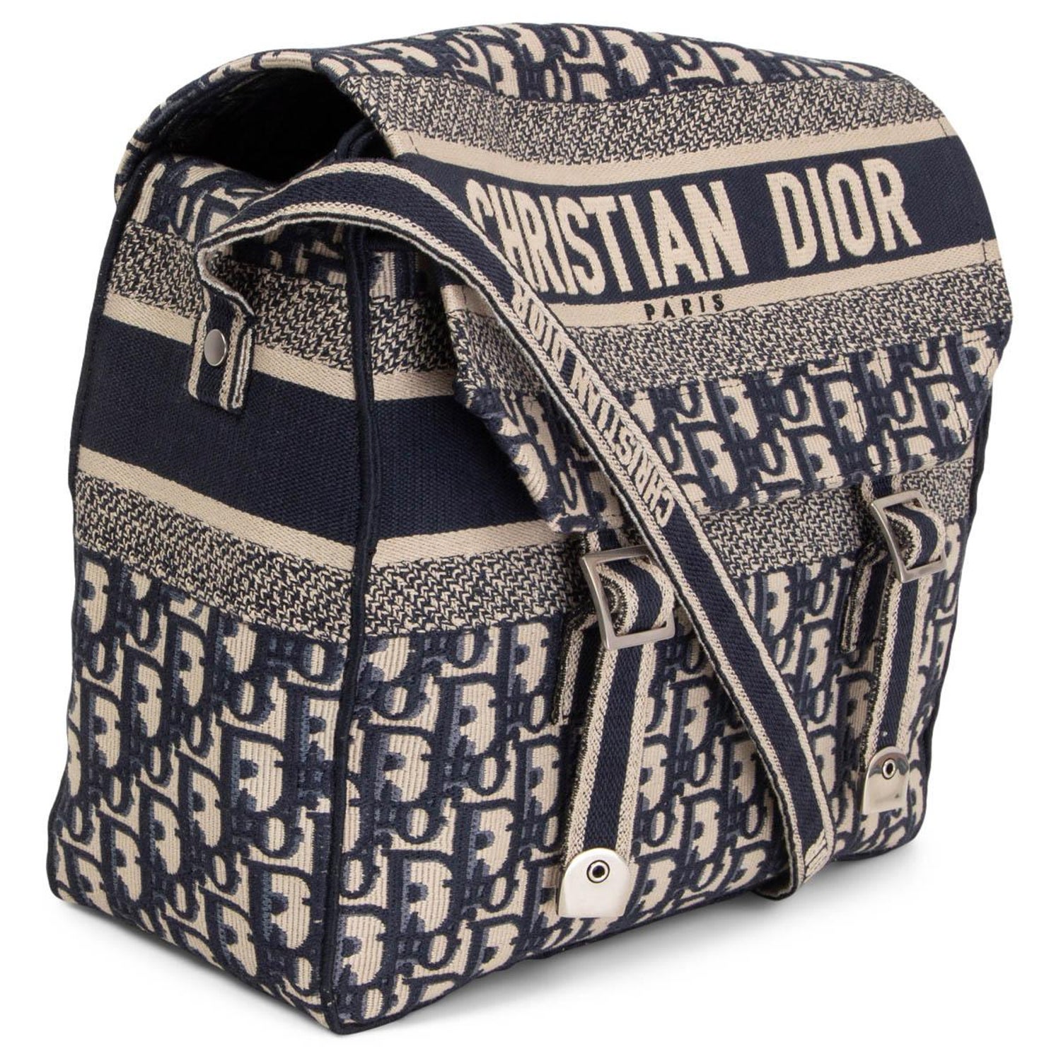 CHRISTIAN DIOR blue Oblique Embroidered DIORCAMP Messenger Bag at 1stDibs |  small diorcamp bag price, christian dior camp bag, dior camp bag