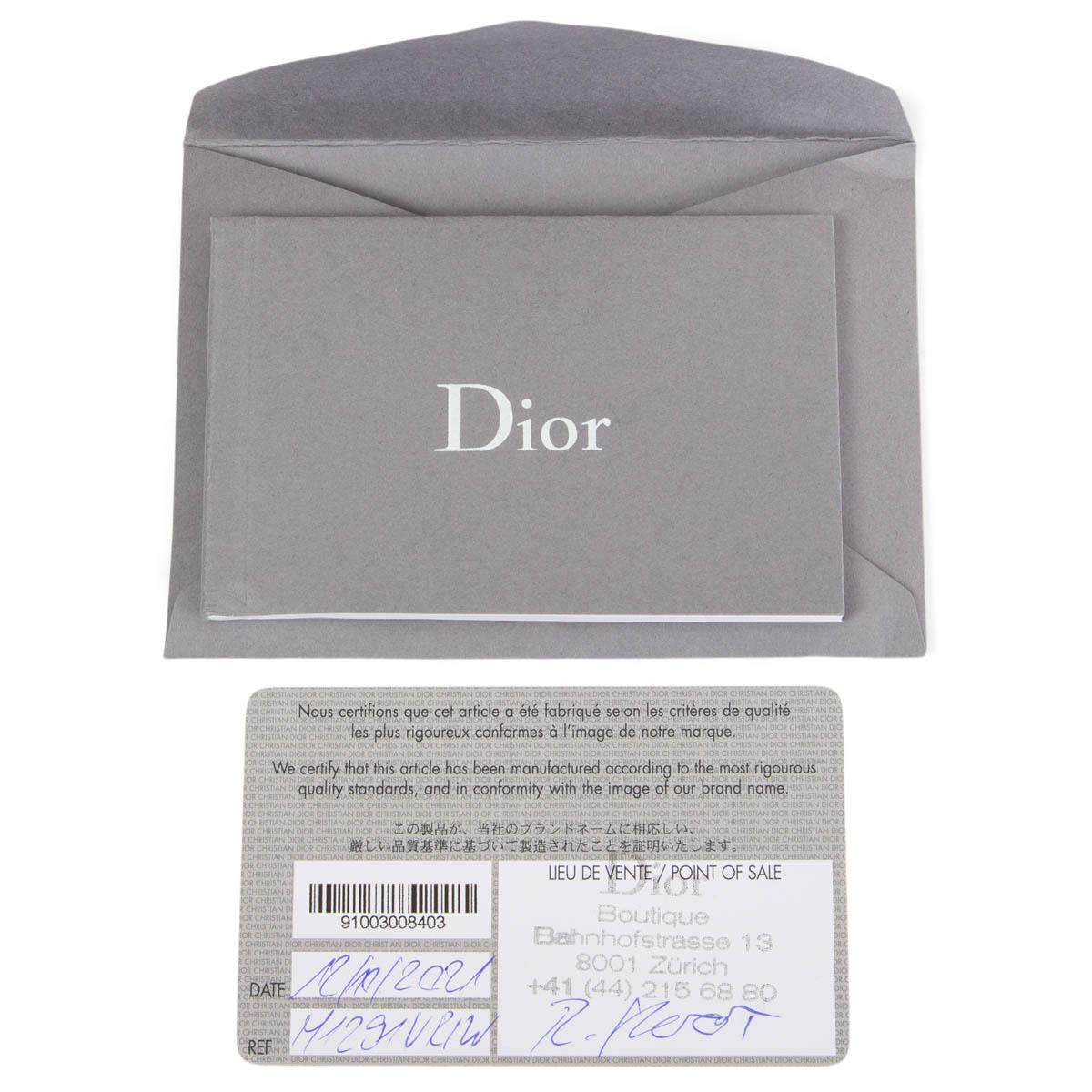 Black CHRISTIAN DIOR blue Oblique Embroidered DIORCAMP Messenger Bag