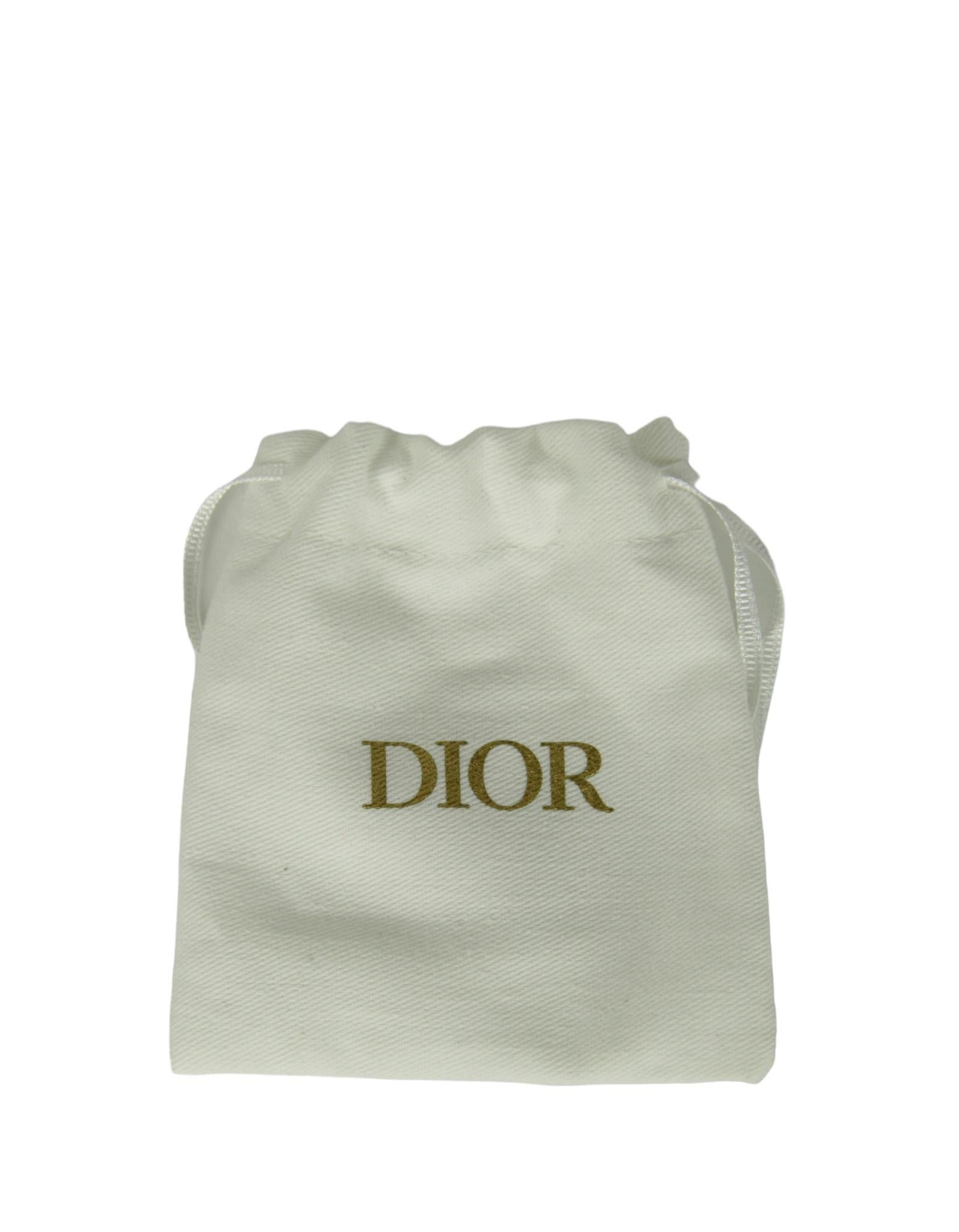 Christian Dior Blue Patent Lady Dior Jasmine Card Holder Wallet 2