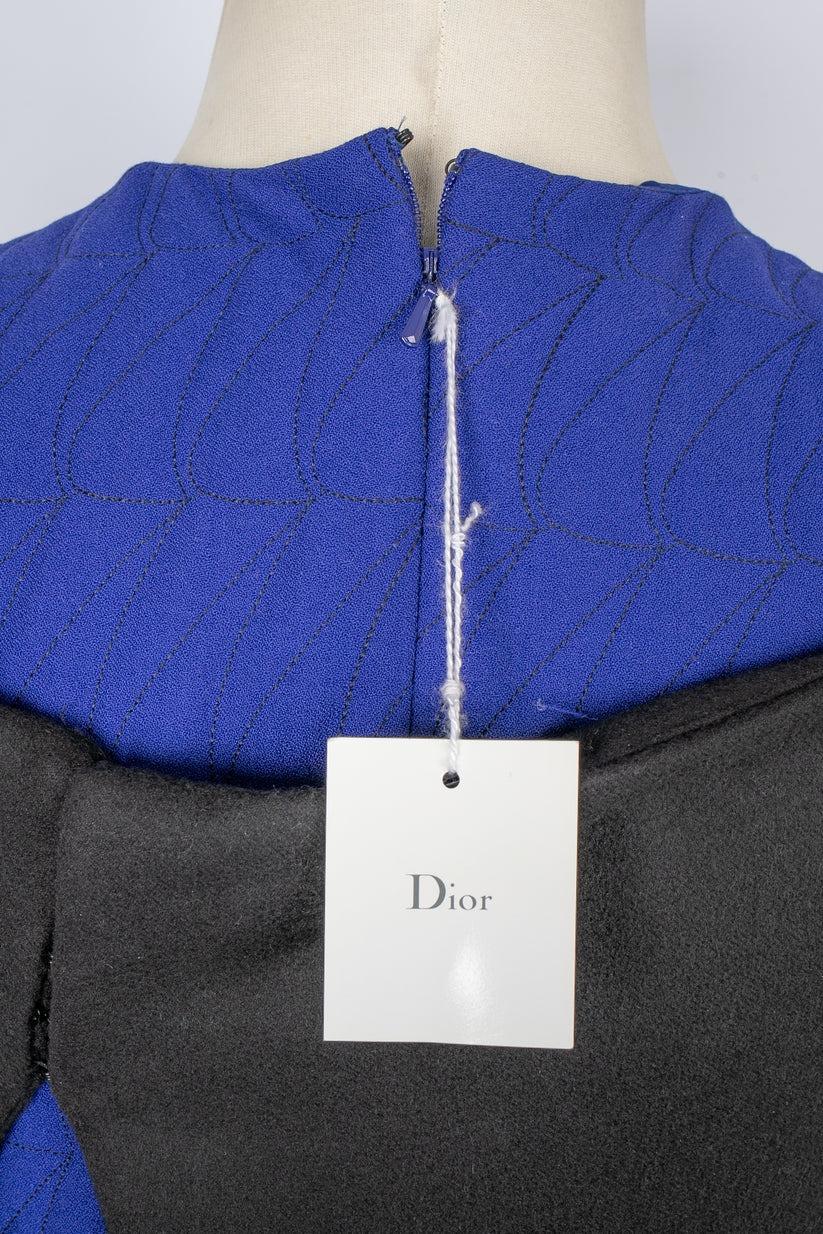 Christian Dior Blue Quilted Dress, 2014 For Sale 1