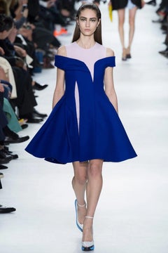 Christian Dior Blue Quilted Dress, 2014
