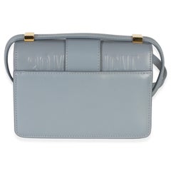 Christian Dior Blue Smooth Box Calfskin Micro 30 Montaigne Flap Bag